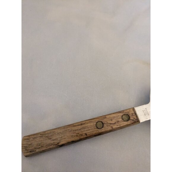 Stainless Steel #2 Pie Spatula Server 8 1/4" Wood Handle Japan - Picture 6 of 9